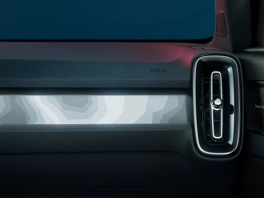 Volvo C40 interiør belysning